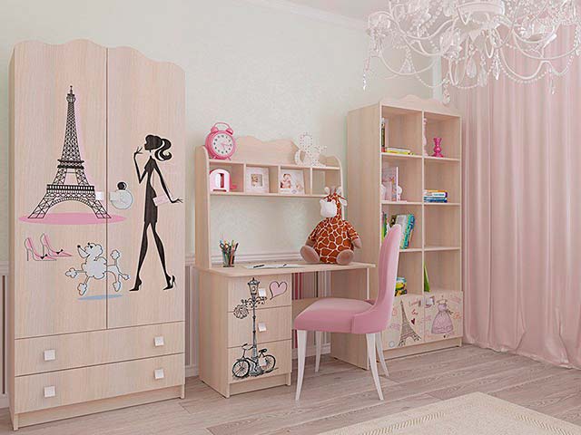 Модульная мебель для детской "Амели"